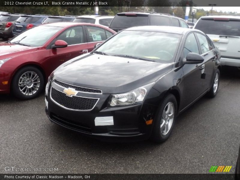Black Granite Metallic / Jet Black 2012 Chevrolet Cruze LT