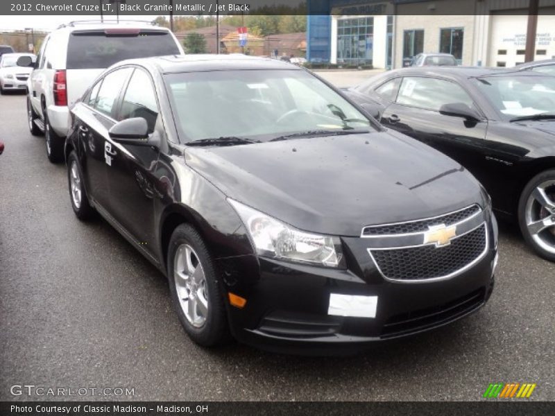 Black Granite Metallic / Jet Black 2012 Chevrolet Cruze LT