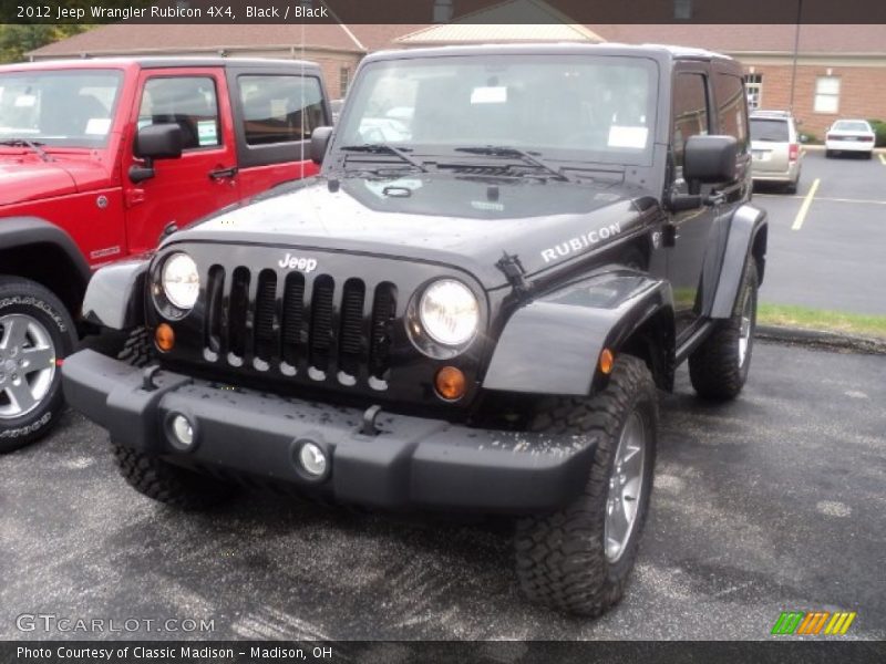 Black / Black 2012 Jeep Wrangler Rubicon 4X4