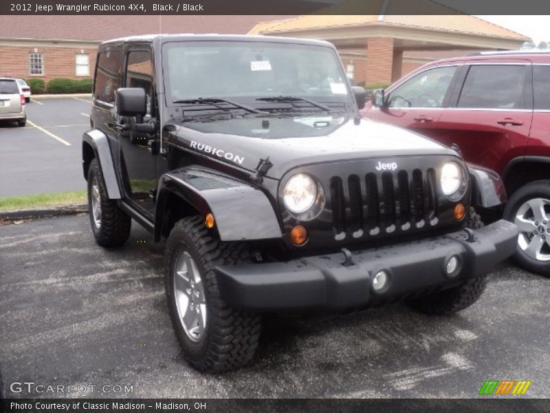 Black / Black 2012 Jeep Wrangler Rubicon 4X4