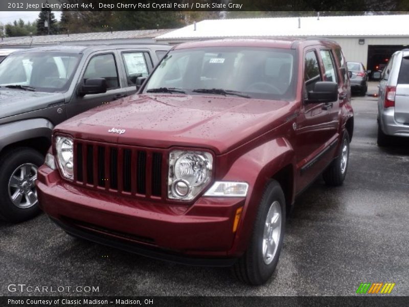 Deep Cherry Red Crystal Pearl / Dark Slate Gray 2012 Jeep Liberty Sport 4x4