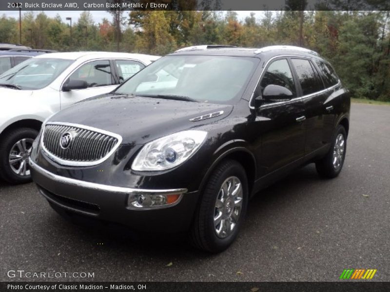 Carbon Black Metallic / Ebony 2012 Buick Enclave AWD