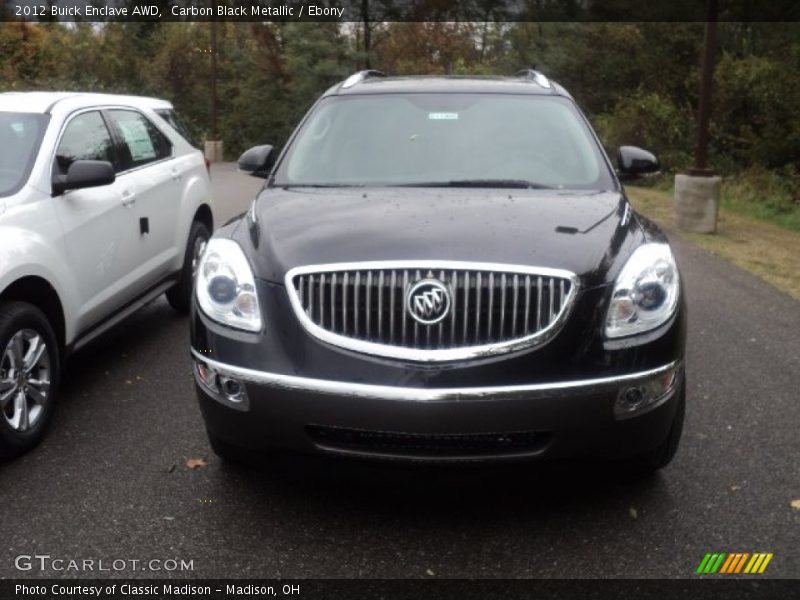 Carbon Black Metallic / Ebony 2012 Buick Enclave AWD