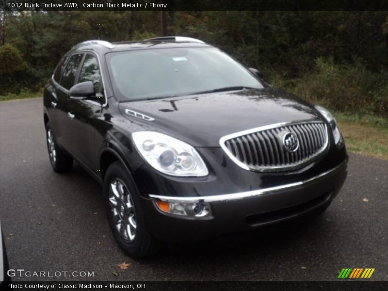 Carbon Black Metallic / Ebony 2012 Buick Enclave AWD