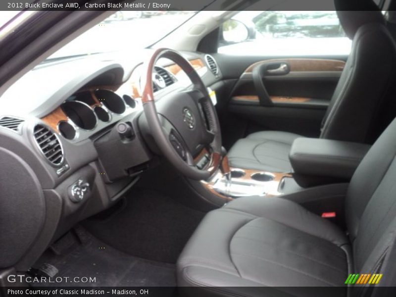 Carbon Black Metallic / Ebony 2012 Buick Enclave AWD