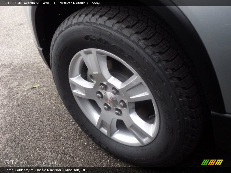 Quicksilver Metallic / Ebony 2012 GMC Acadia SLE AWD