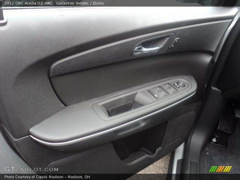 Quicksilver Metallic / Ebony 2012 GMC Acadia SLE AWD