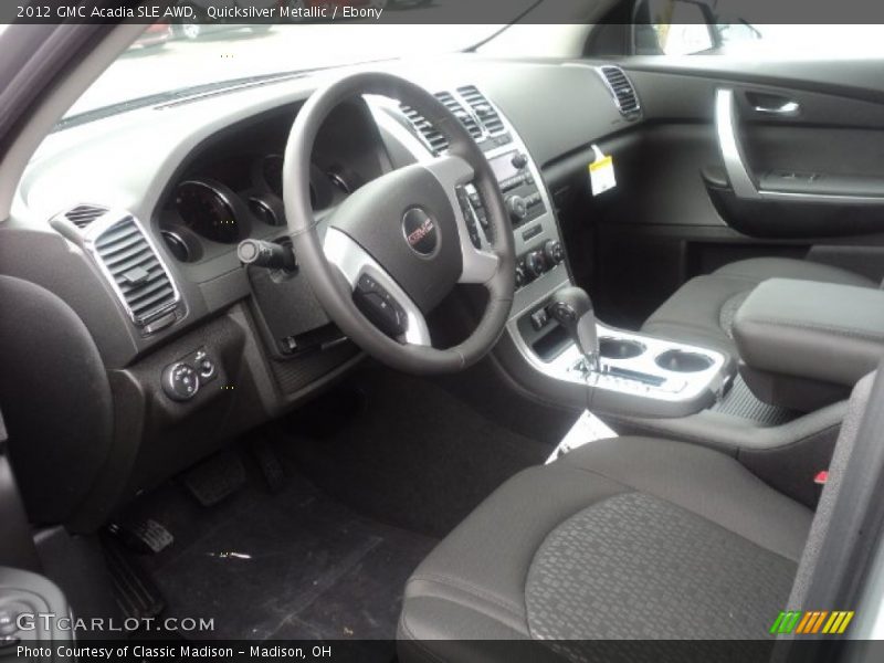 Quicksilver Metallic / Ebony 2012 GMC Acadia SLE AWD
