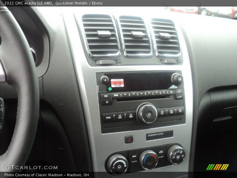 Quicksilver Metallic / Ebony 2012 GMC Acadia SLE AWD
