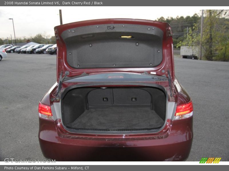 Dark Cherry Red / Black 2008 Hyundai Sonata Limited V6