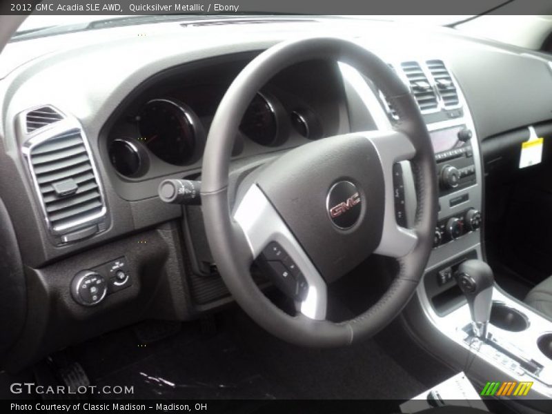 Quicksilver Metallic / Ebony 2012 GMC Acadia SLE AWD