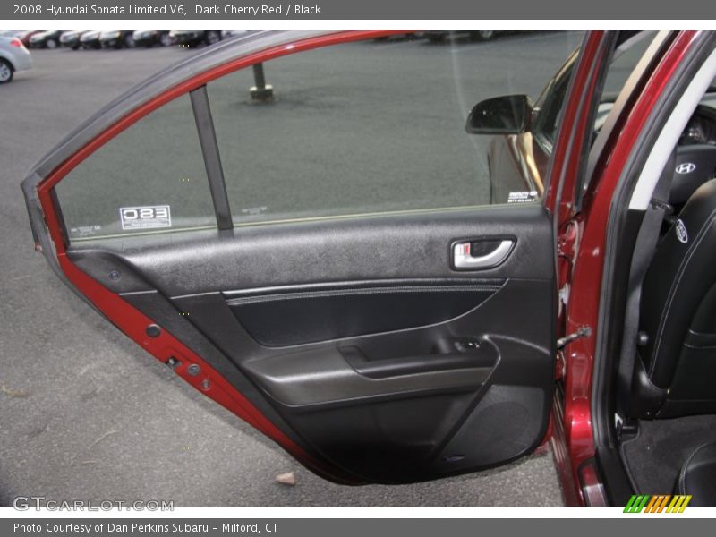 Dark Cherry Red / Black 2008 Hyundai Sonata Limited V6