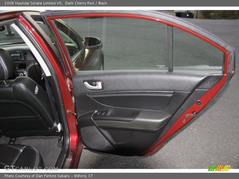 Dark Cherry Red / Black 2008 Hyundai Sonata Limited V6