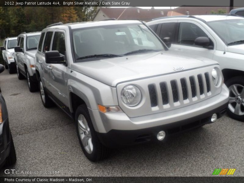 Bright Silver Metallic / Dark Slate Gray 2012 Jeep Patriot Latitude 4x4