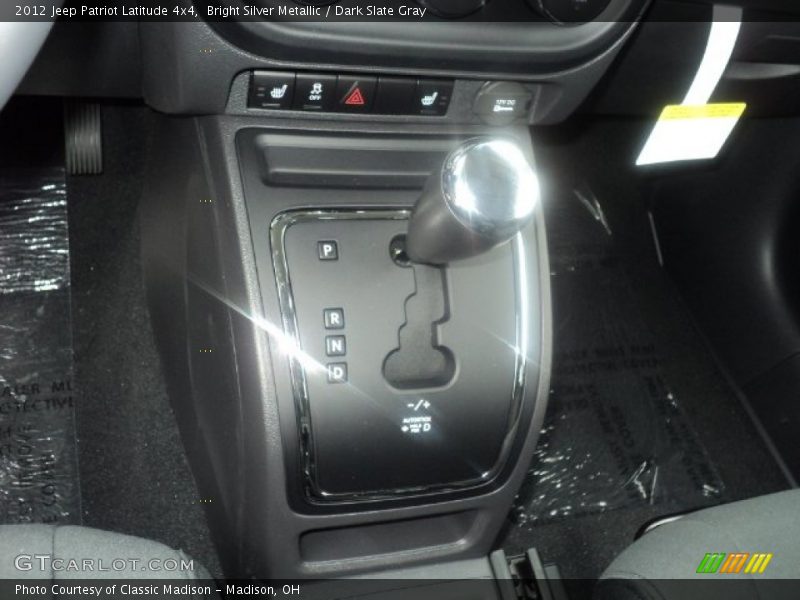 Bright Silver Metallic / Dark Slate Gray 2012 Jeep Patriot Latitude 4x4