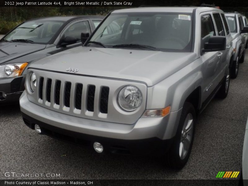 Bright Silver Metallic / Dark Slate Gray 2012 Jeep Patriot Latitude 4x4