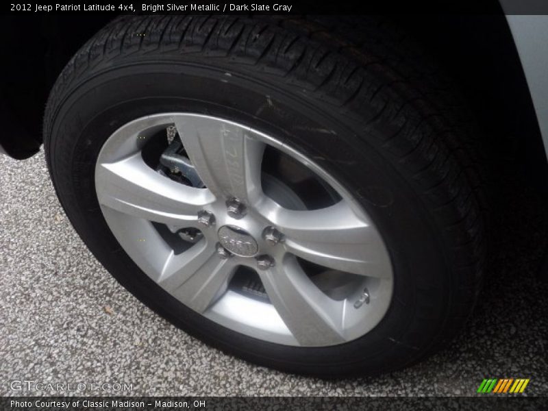 Bright Silver Metallic / Dark Slate Gray 2012 Jeep Patriot Latitude 4x4