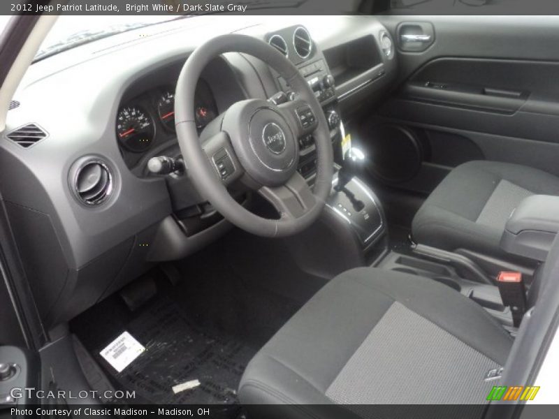 Bright White / Dark Slate Gray 2012 Jeep Patriot Latitude