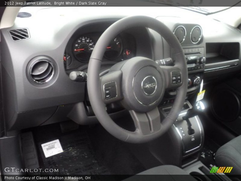 Bright White / Dark Slate Gray 2012 Jeep Patriot Latitude