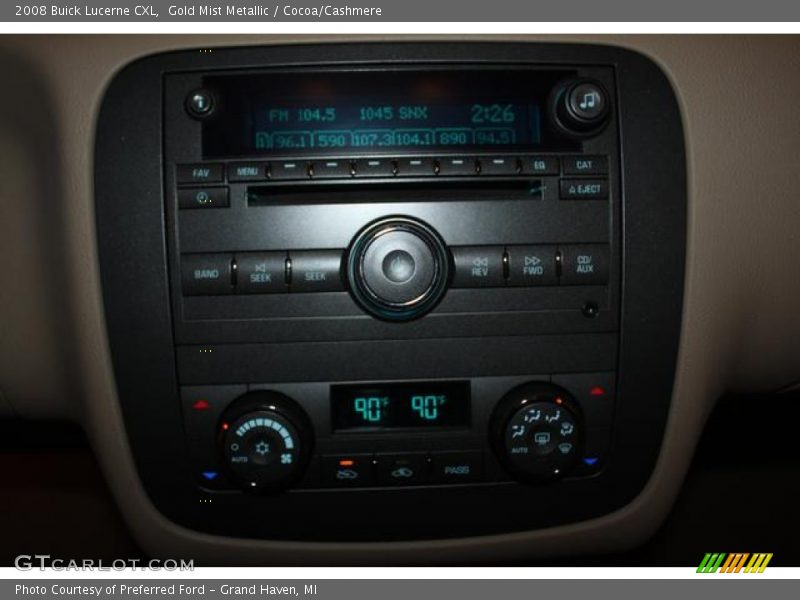Gold Mist Metallic / Cocoa/Cashmere 2008 Buick Lucerne CXL
