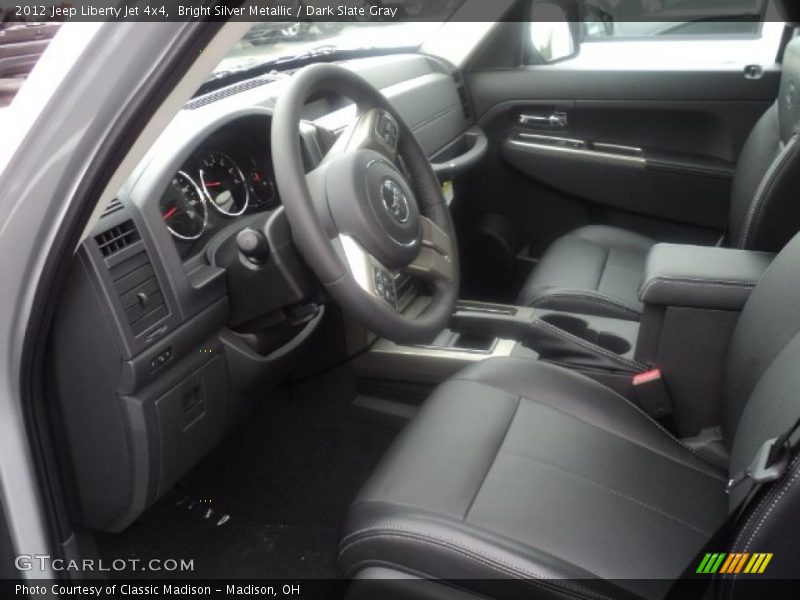 Bright Silver Metallic / Dark Slate Gray 2012 Jeep Liberty Jet 4x4