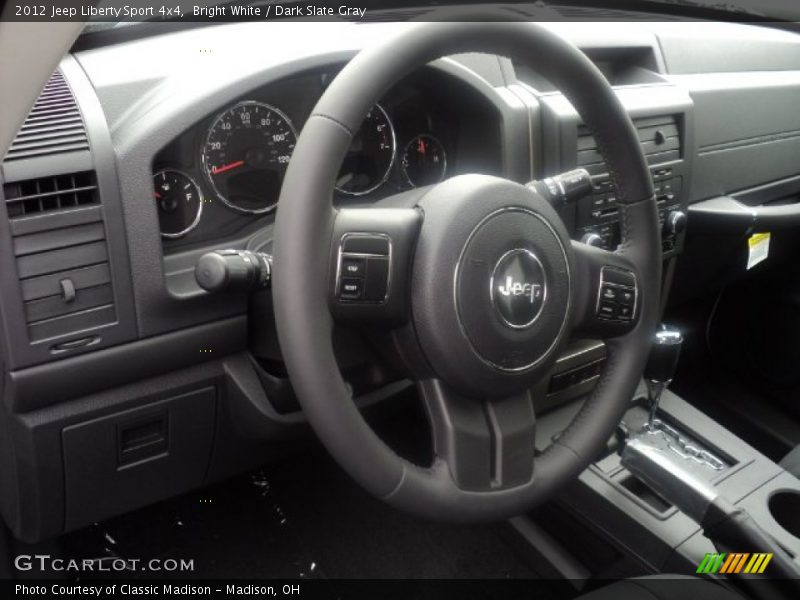 Bright White / Dark Slate Gray 2012 Jeep Liberty Sport 4x4