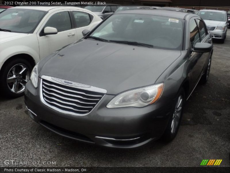 Tungsten Metallic / Black 2012 Chrysler 200 Touring Sedan