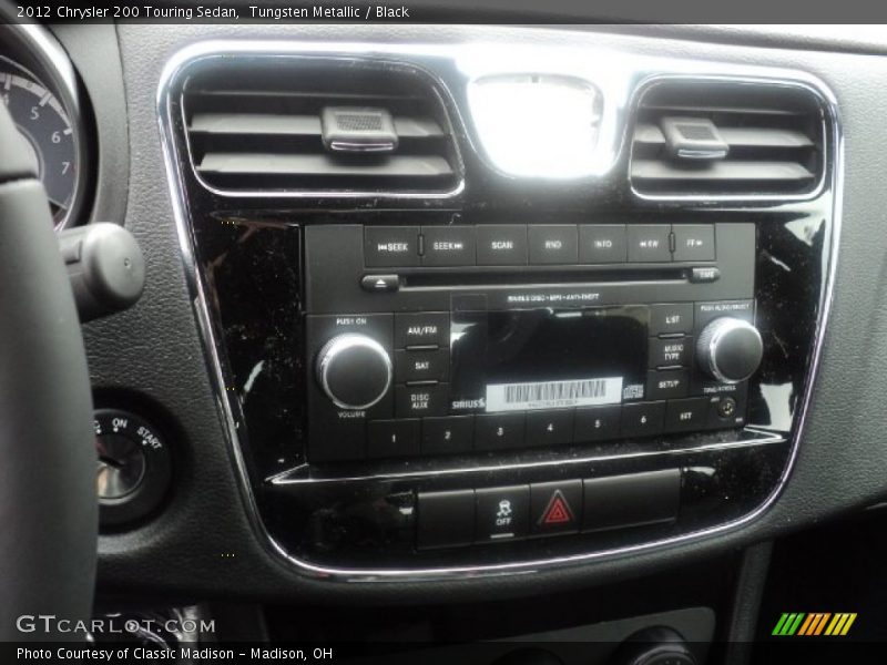 Tungsten Metallic / Black 2012 Chrysler 200 Touring Sedan