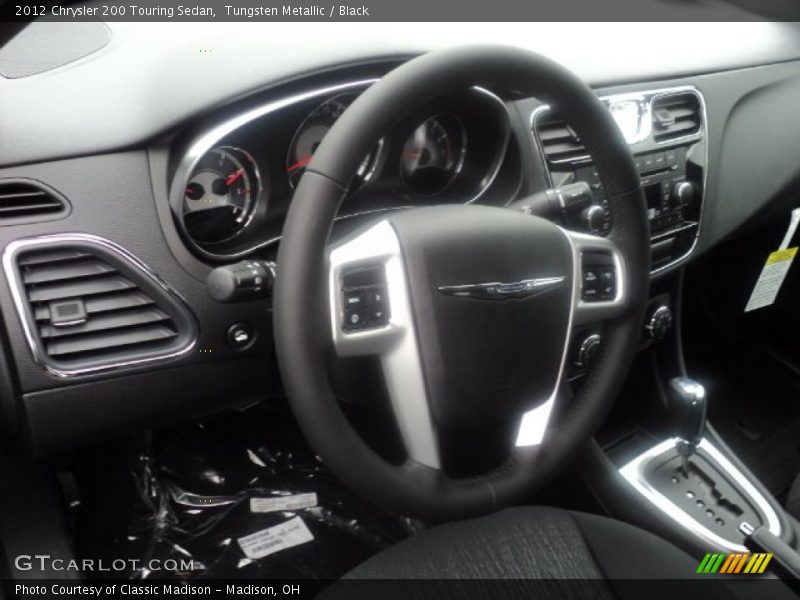 Tungsten Metallic / Black 2012 Chrysler 200 Touring Sedan