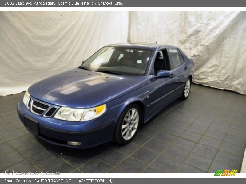 Cosmic Blue Metallic / Charcoal Gray 2003 Saab 9-5 Aero Sedan