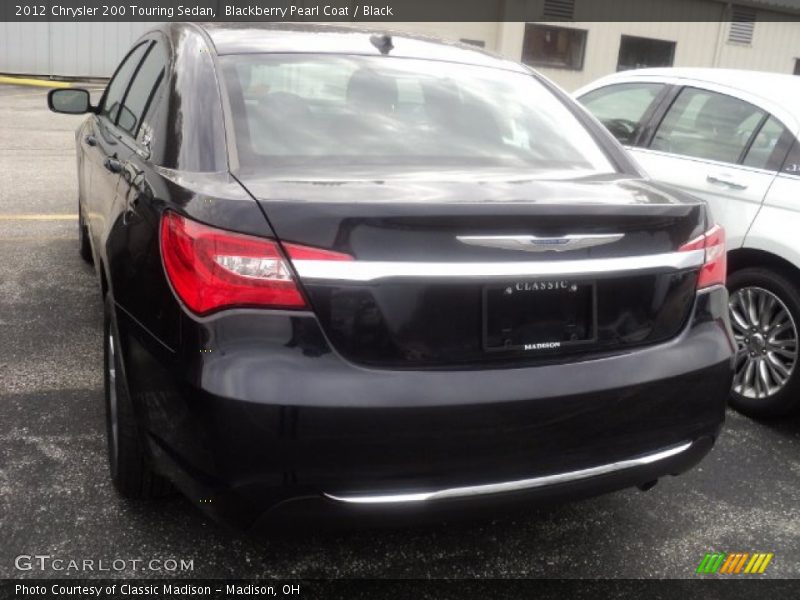 Blackberry Pearl Coat / Black 2012 Chrysler 200 Touring Sedan