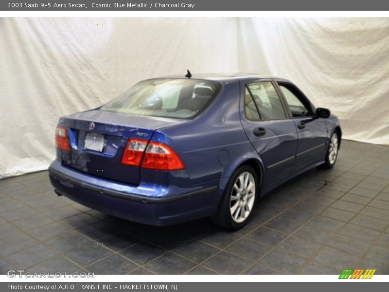Cosmic Blue Metallic / Charcoal Gray 2003 Saab 9-5 Aero Sedan