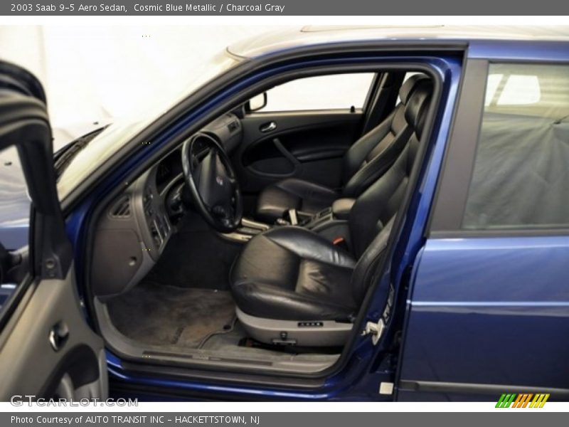 Cosmic Blue Metallic / Charcoal Gray 2003 Saab 9-5 Aero Sedan