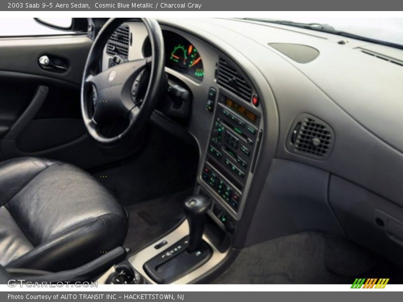 Cosmic Blue Metallic / Charcoal Gray 2003 Saab 9-5 Aero Sedan