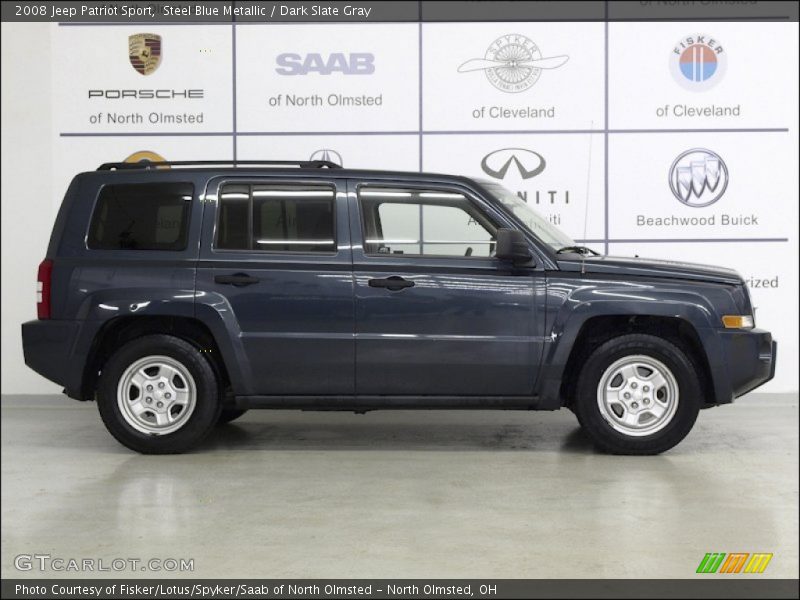 Steel Blue Metallic / Dark Slate Gray 2008 Jeep Patriot Sport