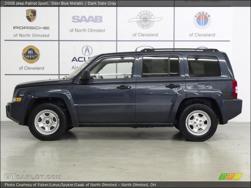 Steel Blue Metallic / Dark Slate Gray 2008 Jeep Patriot Sport