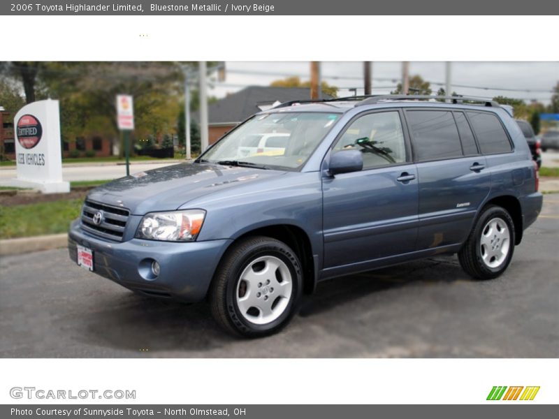 Bluestone Metallic / Ivory Beige 2006 Toyota Highlander Limited