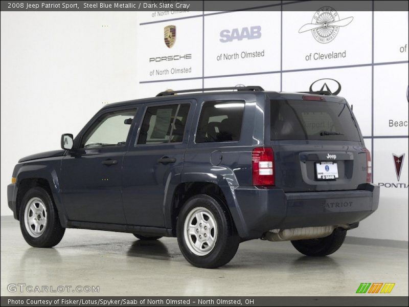Steel Blue Metallic / Dark Slate Gray 2008 Jeep Patriot Sport