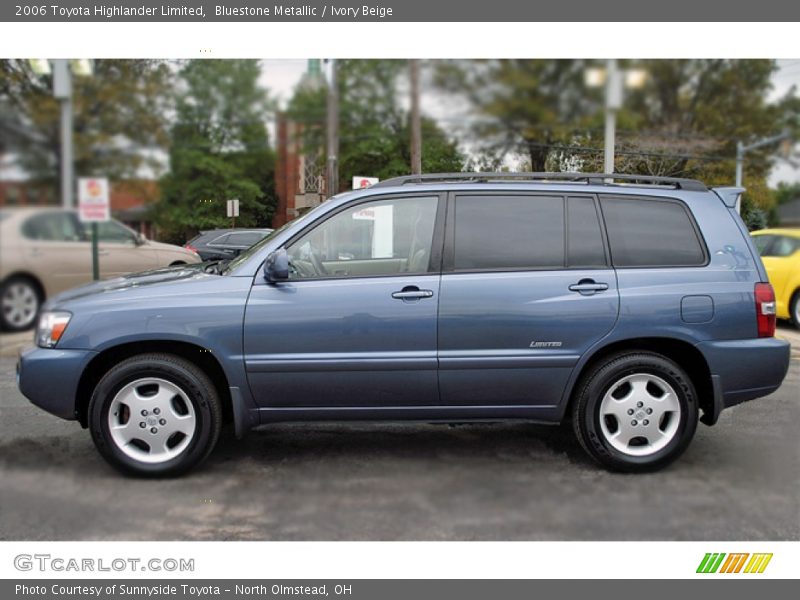 Bluestone Metallic / Ivory Beige 2006 Toyota Highlander Limited