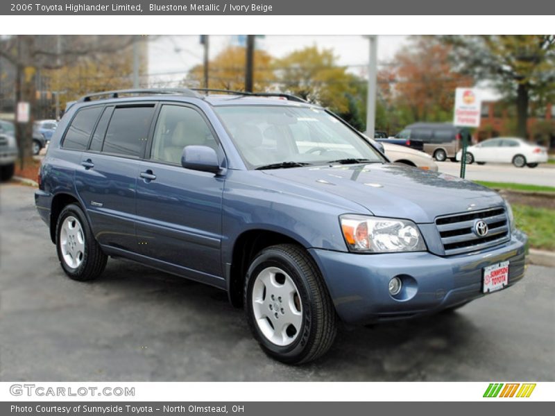 Bluestone Metallic / Ivory Beige 2006 Toyota Highlander Limited