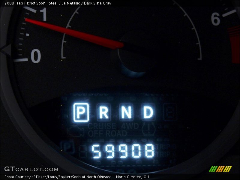 Steel Blue Metallic / Dark Slate Gray 2008 Jeep Patriot Sport