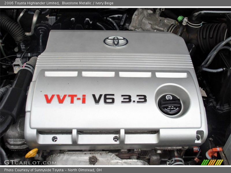 Bluestone Metallic / Ivory Beige 2006 Toyota Highlander Limited