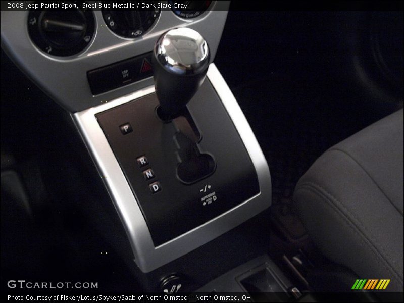 Steel Blue Metallic / Dark Slate Gray 2008 Jeep Patriot Sport
