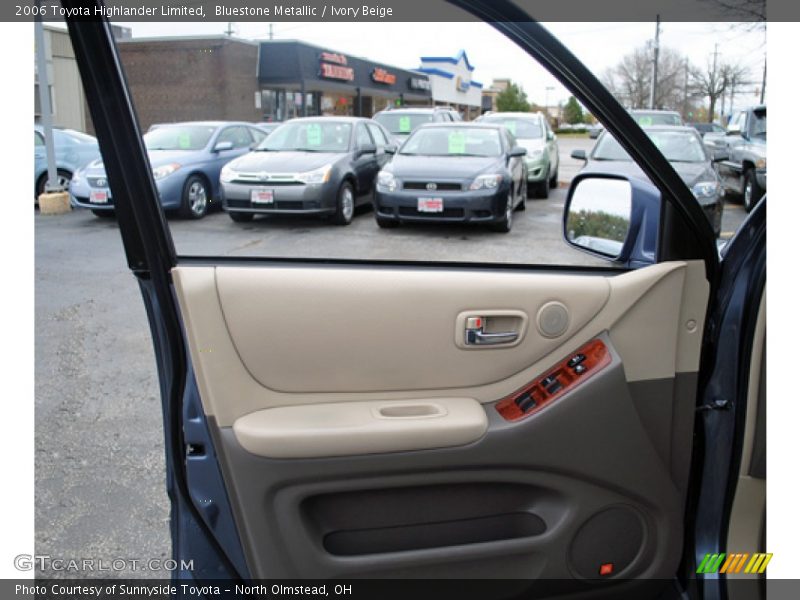 Bluestone Metallic / Ivory Beige 2006 Toyota Highlander Limited