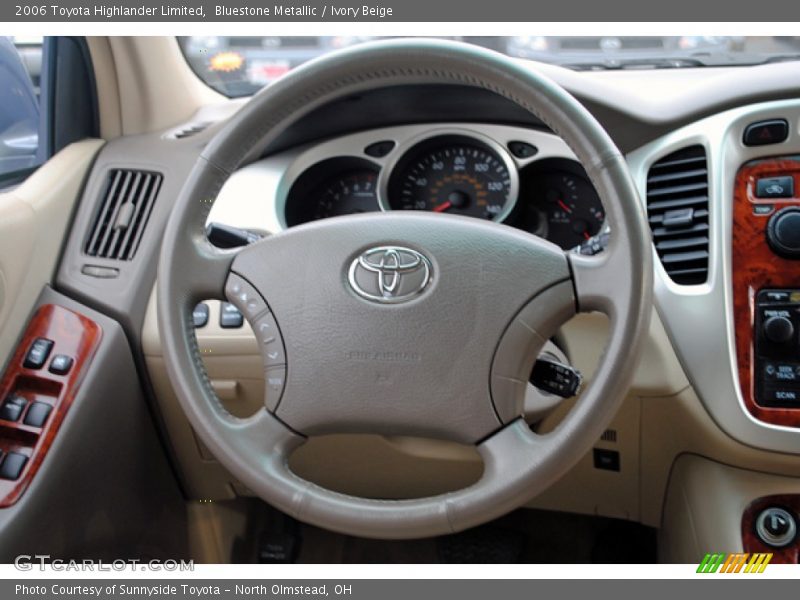 Bluestone Metallic / Ivory Beige 2006 Toyota Highlander Limited