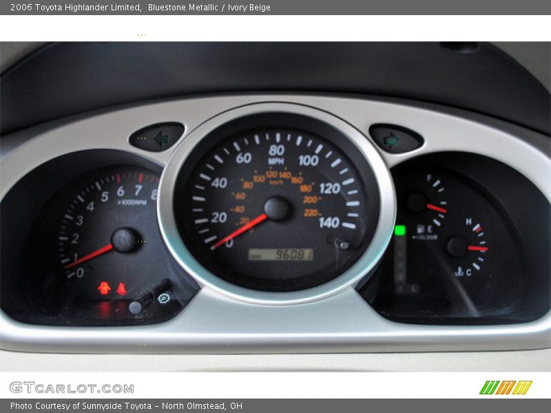 Bluestone Metallic / Ivory Beige 2006 Toyota Highlander Limited