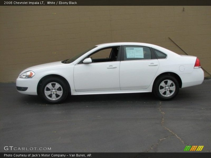 White / Ebony Black 2008 Chevrolet Impala LT