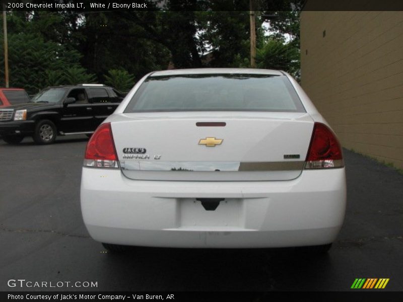 White / Ebony Black 2008 Chevrolet Impala LT
