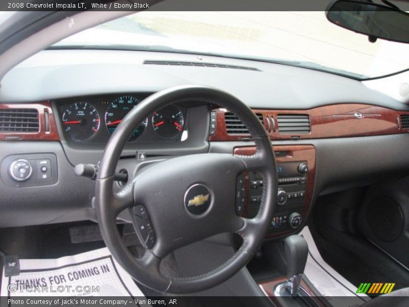 White / Ebony Black 2008 Chevrolet Impala LT