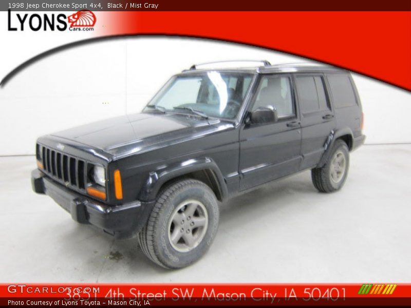 Black / Mist Gray 1998 Jeep Cherokee Sport 4x4